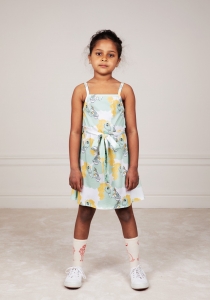 Preview: MINI RODINI Trägerkleid Unicorns - green